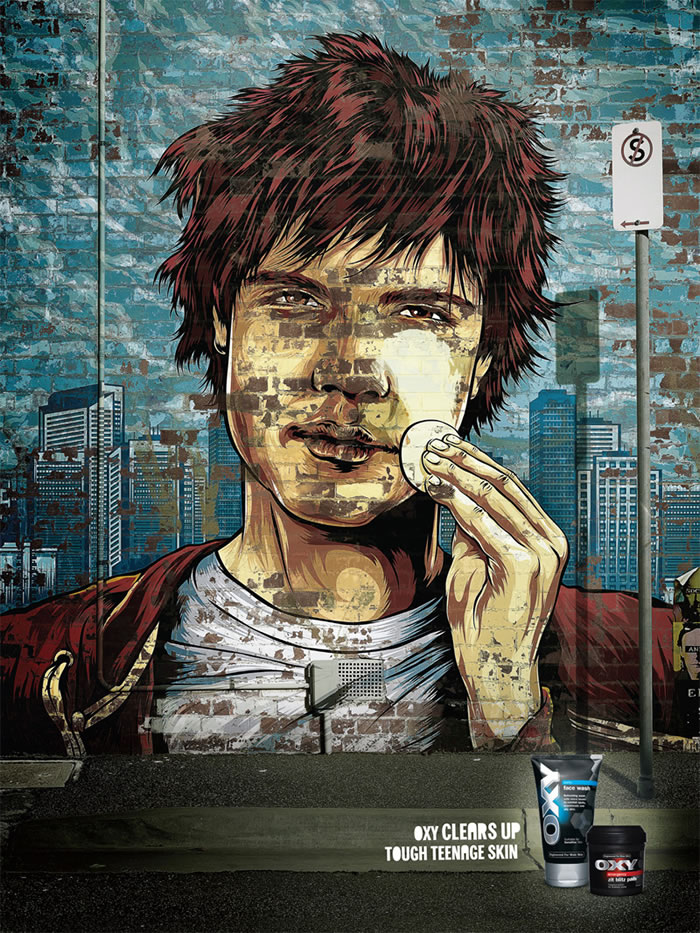 曼秀雷敦OXY男士护肤平面广告---创意策划--平