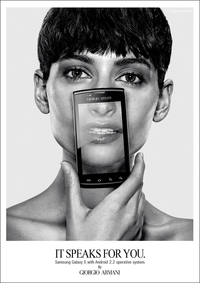 三星阿玛尼手机平面广告(1)---创意策划--平面饕