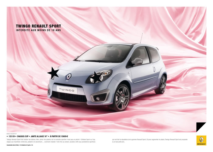 雷诺双子星汽车广告(1)---创意策划--平面饕餮-