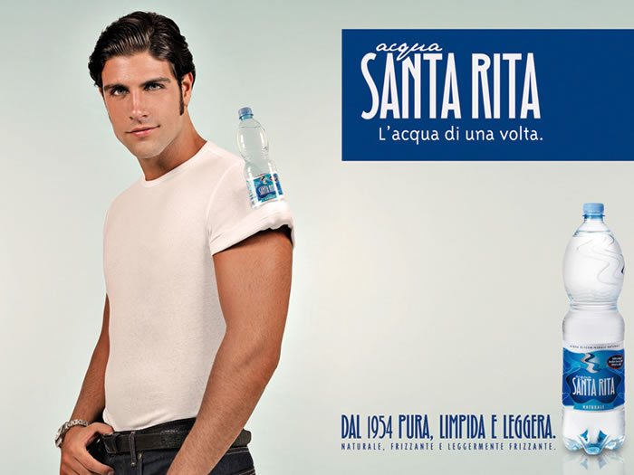 santa rita矿泉水平面广告(2)---创意策划--平面饕