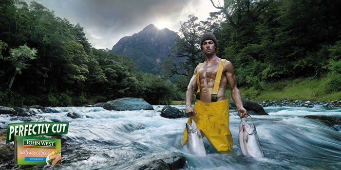 john west食品罐头平面广告(1)---创意策划--平面